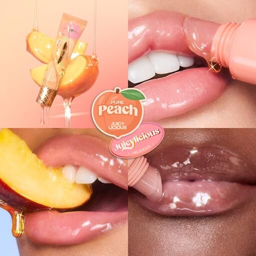 UNREAL LIPS HEALTHY GLOW NECTAR OIL JUICYLICIOUS PURE PEACH