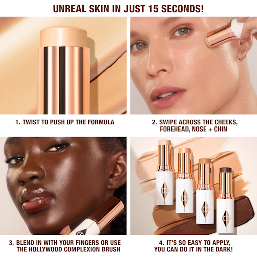 UNREAL SKIN SHEER GLOW TINT HYDRATING FOUNDATION STICK 3 FAIR