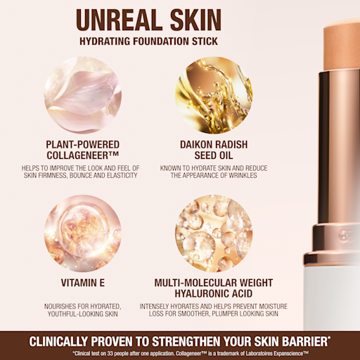 UNREAL SKIN SHEER GLOW TINT HYDRATING FOUNDATION STICK 3 FAIR